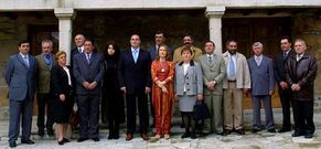 El CIS, que presid�a Rilova (�ltimo a la derecha), fue presentado en el a�o 2003. 