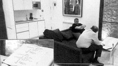 Una imagen de Cerdn y un directivo de Acciona reunidos en un piso de Madrid que figura en el informe de la UCO