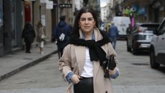 Carla, en la calle Santo Domingo de Ourense