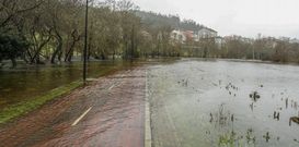 El r�o Grande volvi� a dejar el paseo fluvial de Baio completamente sumergido. 
