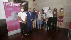 Acto de entrega de los premios Crea-Creatividade de la Universidad de Vigo en el campus de Pontevedra