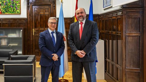 Reuni�n de Luis Menor P�rez y el nuevo presidente de la CEO, David Mart�nez Alonso