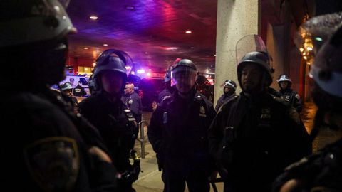 Desalojo policial en la Universidad de Columbia de Nueva York