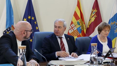 Imagen del pleno ordinario celebrado ayer en el Pazo de San Marcos