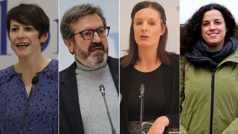 De izquierda a derecha, Ana Pont�n, Luis Bar�, Olalla Rodil y Noa Presas
