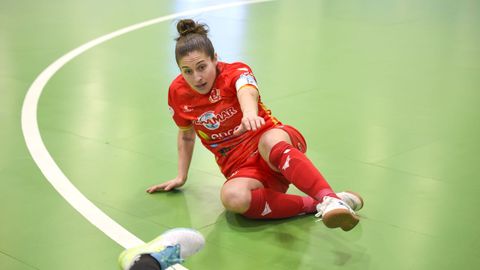 Ale de Paz, en el suelo durante un partido reciente