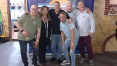 Jos� �ngel Fern�ndez, Mar�a Ramos, Chesco Fern�ndez, R�per Dur�n, Paco Pertierre y Yiyo Rada, impulsores de las espichas ochenteras.