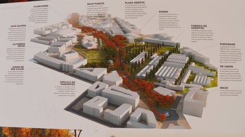 Plano de uno de los proyectos finalistas del concurso del Bulevar de Santuyano