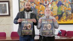 O concelleiro de Cultura, Diego Fern�ndez, (esquerda.), con Dar�o Rodr�guez, de la Agrupaci�n Cultural Avantar.