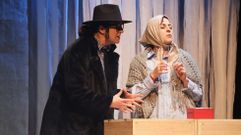 Un intre da representaci�n de �Sol fuerza�, estreada hai xusto un ano en Vimianzo 