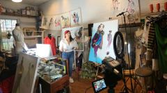 Maris� Miranda en su atelier en Chelsea