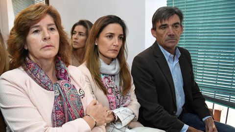 Los padres y la viuda del torero, durante el juicio