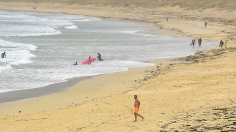Oleaje en la playa de A Lanzada