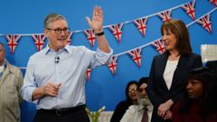 El primer ministro britnico, Keir Starmer, junto a la titular de Economa Rachel Reeves