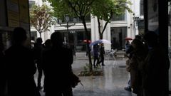 La zona centro de la ciudad de Ourense qued� sin luz en varias ocasiones