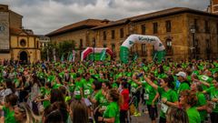 La marcha contra el c�ncer en Oviedo el pasado 2022.