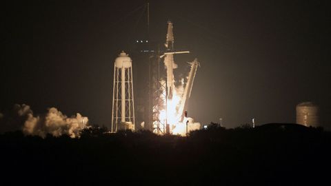 Exitoso lanzamiento de cuatro astronautas hacia la Estaci�n Espacial Internacional