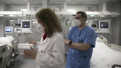 La ocupaci�n de uci por pacientes covid baj� ayer ligeramente