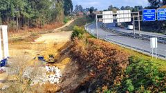 Coge forma en Tui la macrorrotonda de 21 millones de la nueva autovia