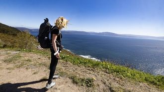 Buen tiempo en Fisterra el pasado martes