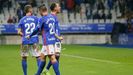 Real Oviedo Carlos Tartiere Linares Saul Berjon Rocha Horizontal.Rocha, Sal Berjn y Linares