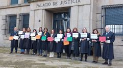 Las sucesivas huelgas ralentizaron más los tiempos. El año arrancó con la huelga de los letrados de administración de justicia (en la imagen), que duró de enero a abril; y siguió con los paros de los funcionarios. También hubo la amenaza de los jueces. Los retrasos se acumulan. 