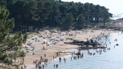 Arenales de bandera en Arousa