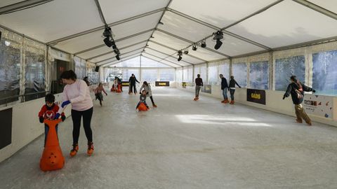 Pista de patinaje en Ponte Vella