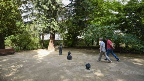 Inauguraci�n de la rehabilitaci�n del parque jard�n y la carballeira de Caldas de Reis