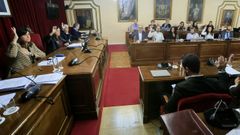 El pleno municipal de Lugo apenas dur� cinco minutos y no hubo intervenciones ni debate en se�al de duelo por los fallecidos en el accidente de tren de Toledo