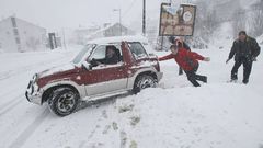 Nevada hist�rica en Pedrafita do Cebreiro