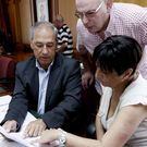 Concejales del grupo del PSOE durante el �ltimo pleno.