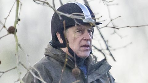 El expr&iacute;ncipe Andr&eacute;s, montando a caballo en los alrededores de Windsor el pasado mes de enero
