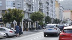 El atropello del ciclista se produjo en esta zona de Cantarrana, en el cruce entre la avenida Granxas y la calle Parrela