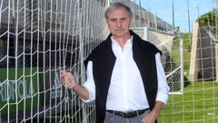 Miguel �ngel Gonz�lez Suarez, exportero del Real Madrid y de la selecci�n espa�ola, en la Ciudad del Futbol de Las Rozas.