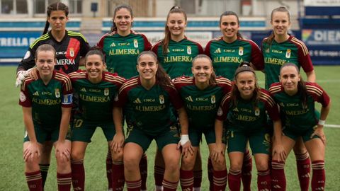 Alineacin del Real Oviedo femenino ante el Europa