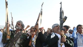 Insurgente yemen�es en la zona de Sanaa