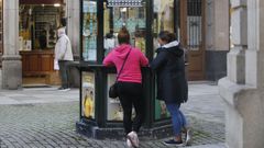 Un kiosco de la ONCE.