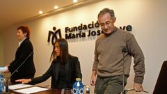 Carracedo, a la derecha, en un acto de la Fundacin Mara Jos Jove