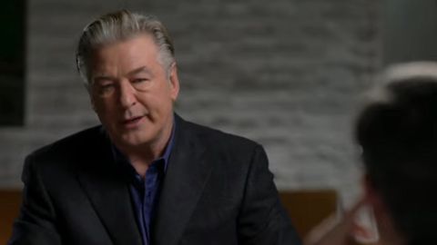 Alec Baldwin, durante la entrevista en la cadena ABC