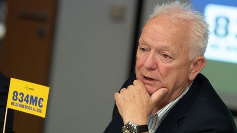 Eddie Wilson, consejero delegado de Ryanair, este lunes durante una rueda de prensa en Madrid.