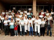 Sanitarios y personal del Concello protestaron en A Pontenova.