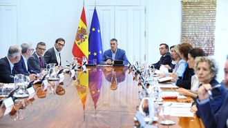 El presidente del Gobierno, Pedro S�nchez, el pasado jueves durante la reuni�n del Comit� Especializado.