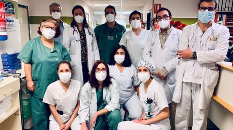 El personal dela zona covid del Hospital Comarcal de Verín atiende actualmente a 16 pacientes