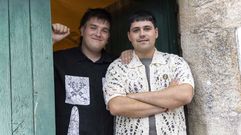 Xabi G�mez e Bieito Pereira, no concerto ofrecido en xullo en Lema, Carballo 