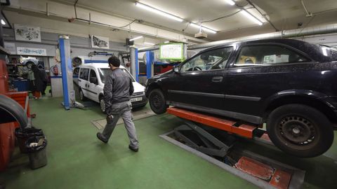 Zona de los talleres del CIFP Montecelo