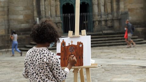 Concurso de pintura al aire libre en Noia 2021