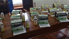 El material que reparte del Ayuntamiento de Arbo