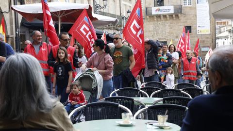 Manifestaci�n del Primero de Mayo en Ourense, convocada por CC.OO. y UGT.
