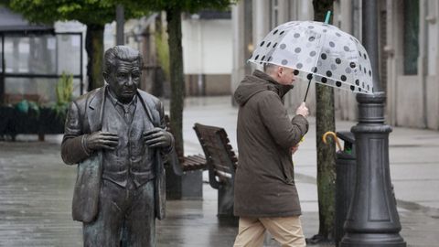 Día lluvioso en la ciudad de Lugo.